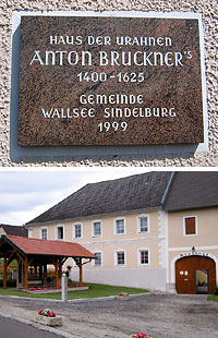 Gedenktafel und Bruck-Hof